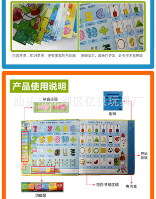 【0506早教發(fā)音畫(huà)冊(cè) 有聲錄音圖書(shū)圖冊(cè)玩具嬰幼兒益智學(xué)習(xí)認(rèn)知卡片】?jī)r(jià)格,廠(chǎng)家,圖片,教具、早教機(jī),汕頭市龍湖區(qū)億貝玩具廠(chǎng)-